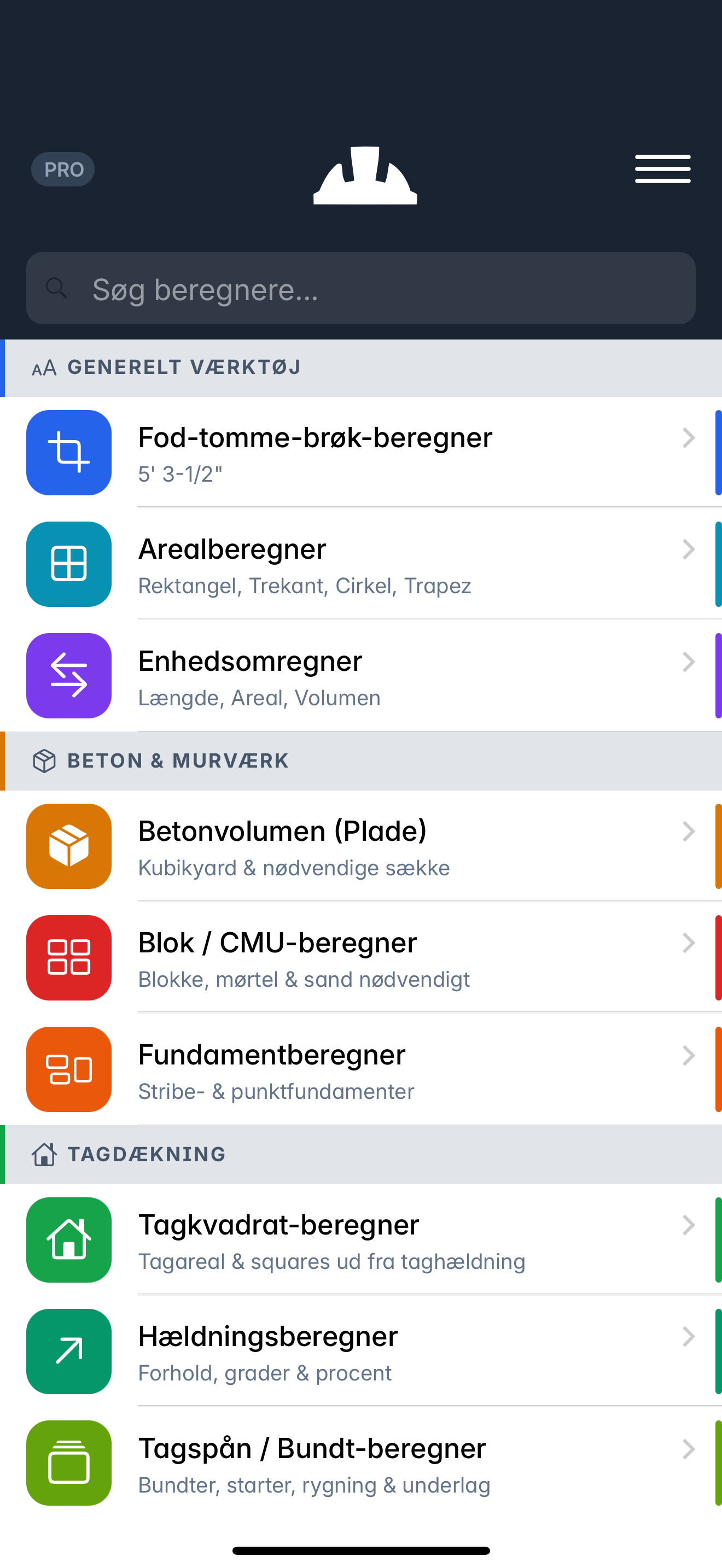 Helike: Byggeberegner