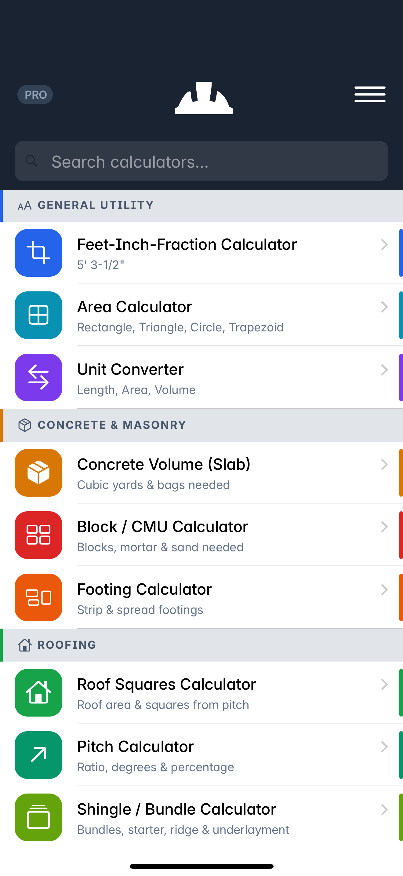 Helike: Construction Calculator