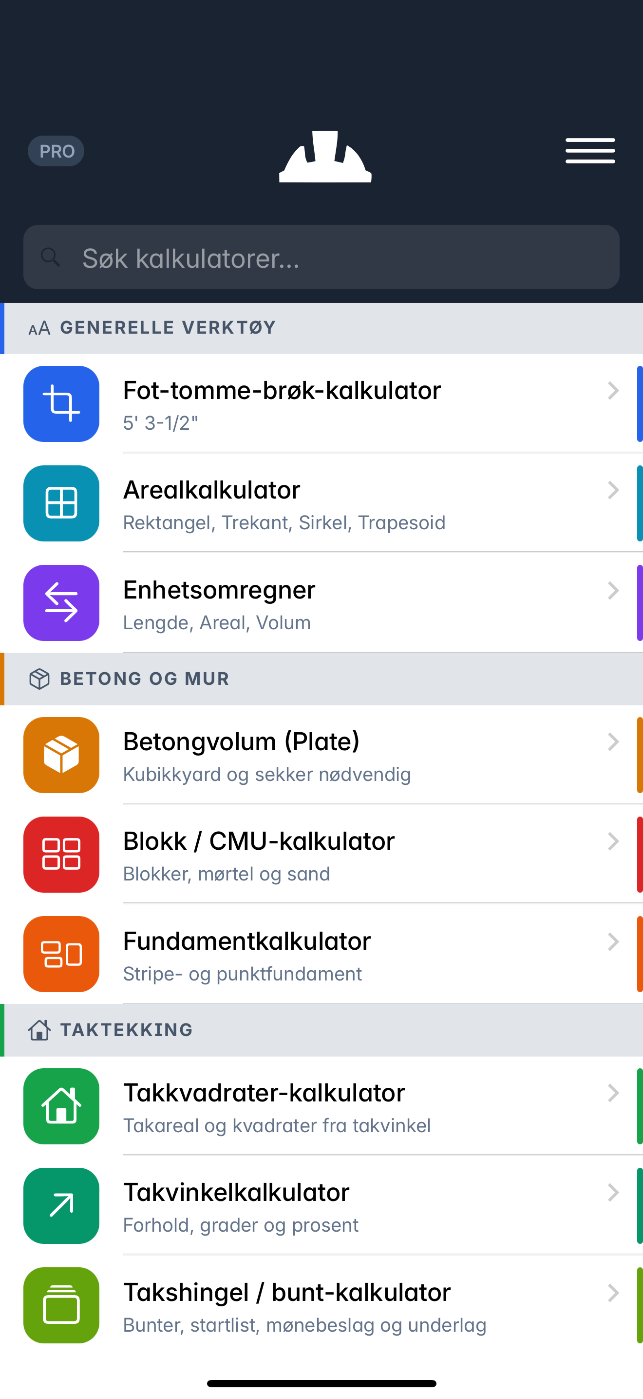 Helike: Byggekalkulator