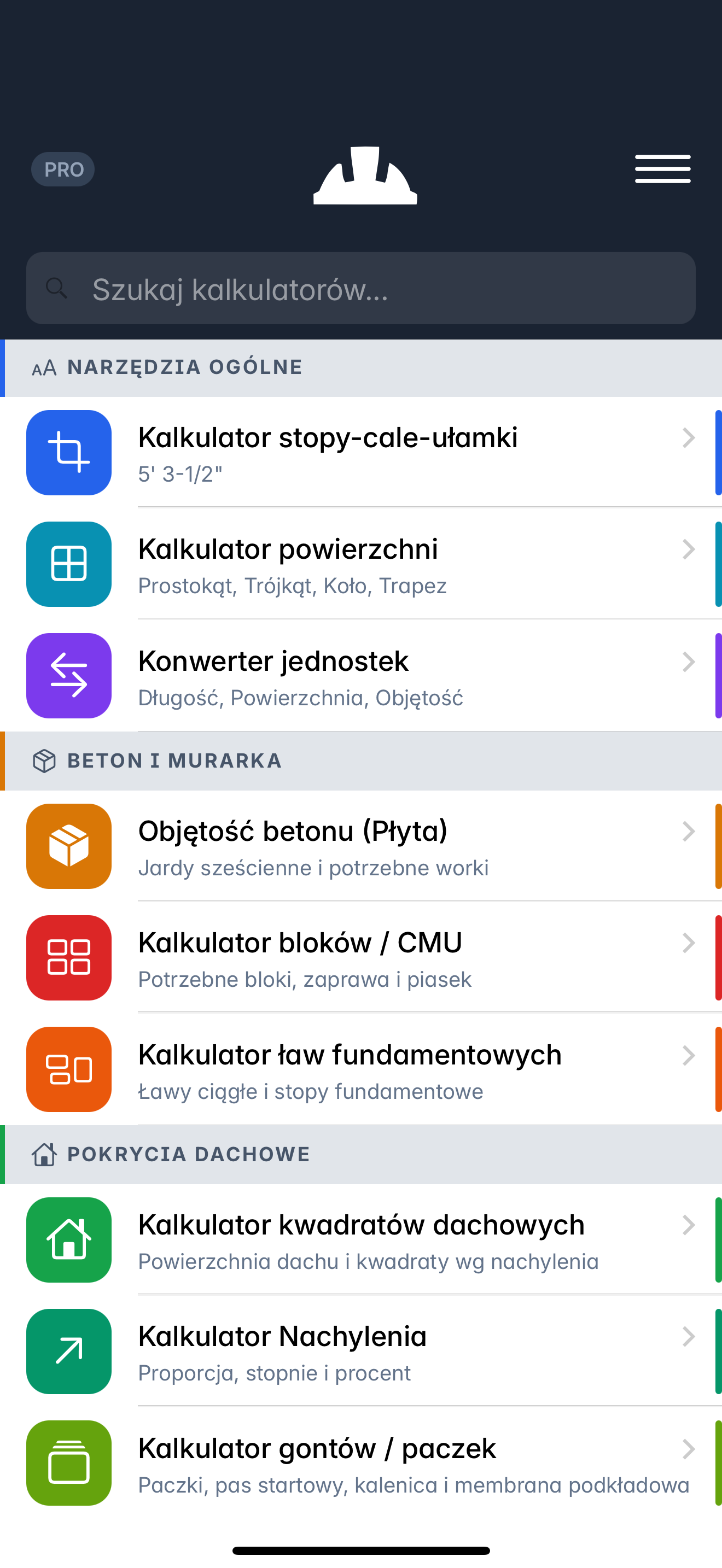 Helike: Kalkulator Budowlany